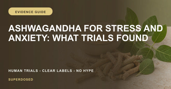 Ashwagandha for stress and anxiety human trial evidence