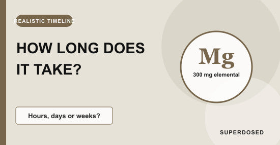 Timeline for how long magnesium glycinate takes to work