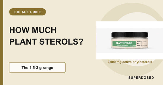 Daily plant sterols dosage guide for UK shoppers