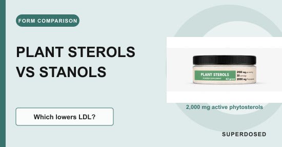 Plant sterols versus plant stanols comparison
