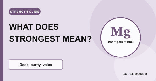 What strongest magnesium glycinate means in the UK