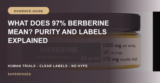 97 percent berberine purity and active-dose label guide