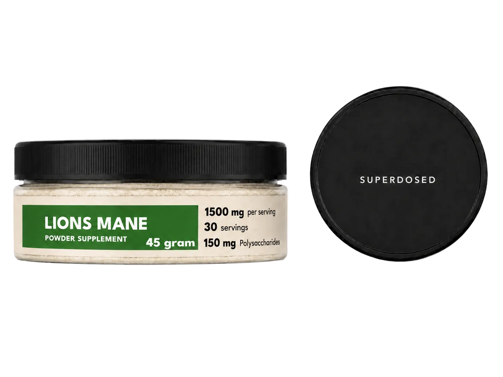 Lion?s Mane - SuperDosed product label